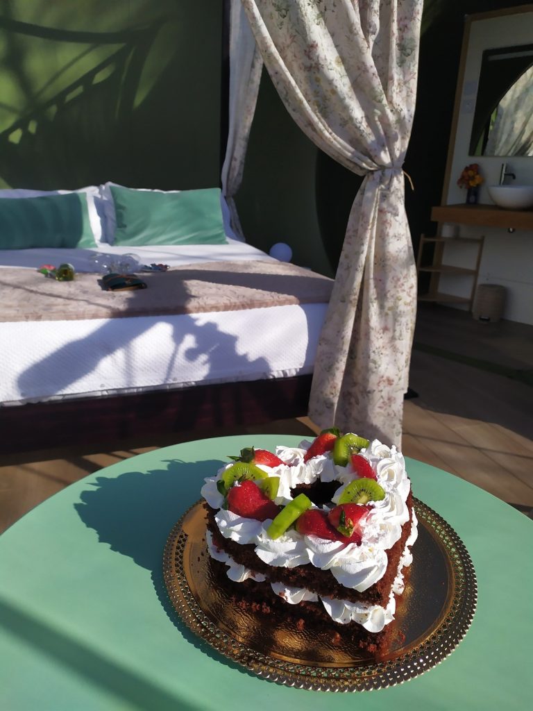 Experiencia tarta con forma de corazón